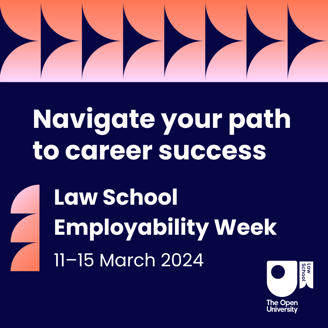 Navigate your path to career success. Law School Employability Week 11 - 15 March 2024