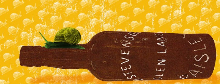 Snail on a bottle