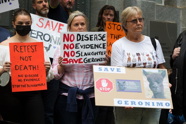 Protesters gather outside Defra offices in London, August 9 2021