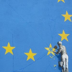 Banksy’s Brexit mural.