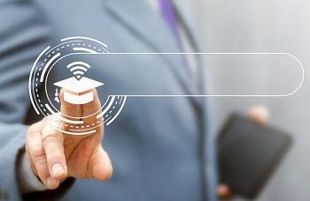 Image of a person using a touch screen