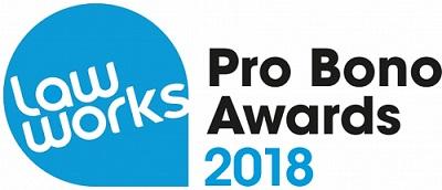 LawWorks Pro Bono Awards 2018 logo
