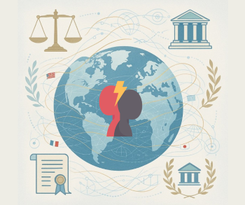image of a globe with depicting conflict