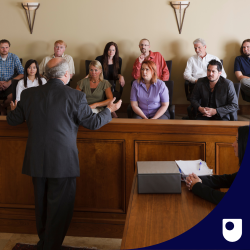 image of a jury in a courtroom setting 