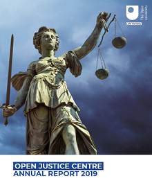 Open Justice report front cover