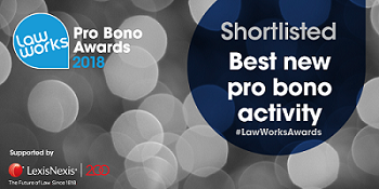 Image of Pro Bono Award shortlisting